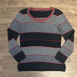 St. John Stripe Cashmere Blend Wool Sweater #402N